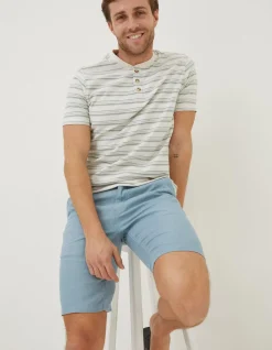 FatFace Linen Flat Front Shorts|Men Shorts