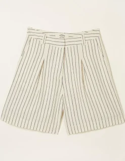 FatFace Linen Stripe Shorts|Women Shorts