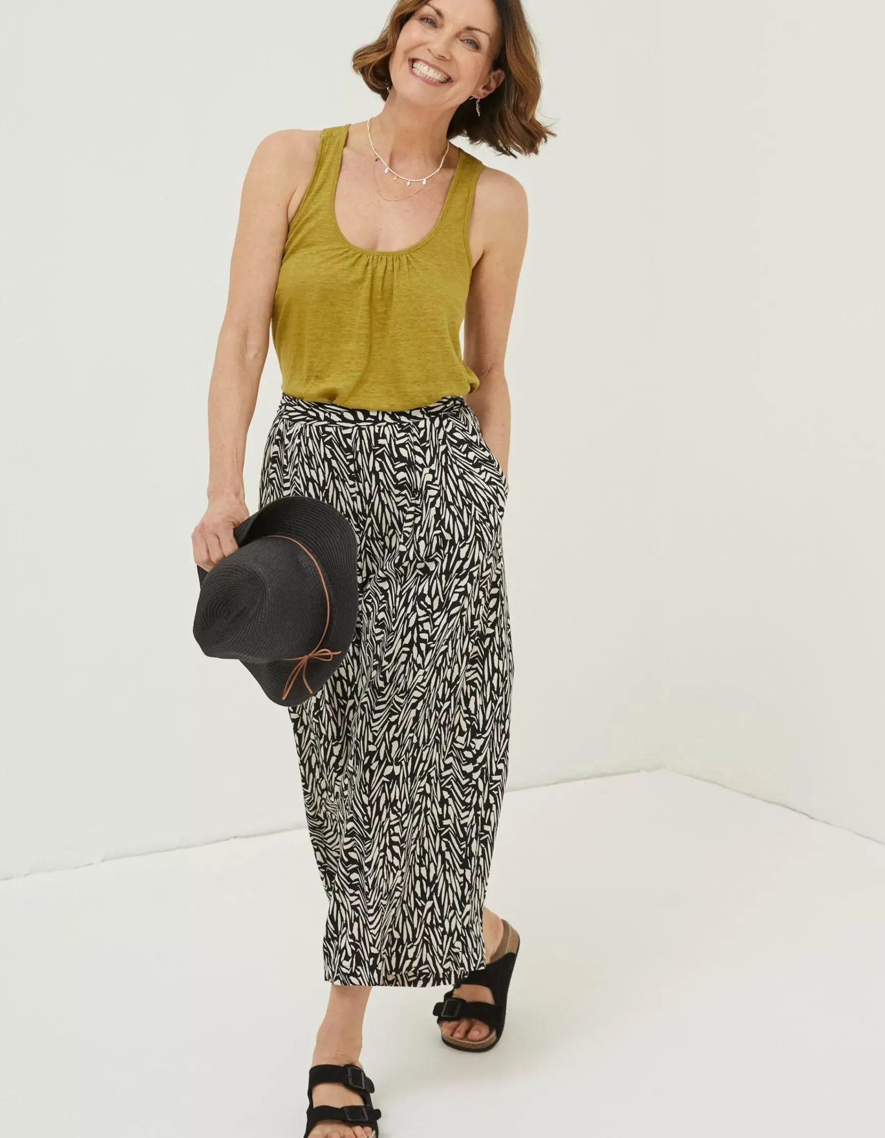FatFace Linen Vest Top|Women Tops & T-Shirts