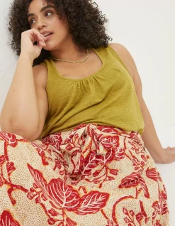 FatFace Linen Vest Top|Women Tops & T-Shirts