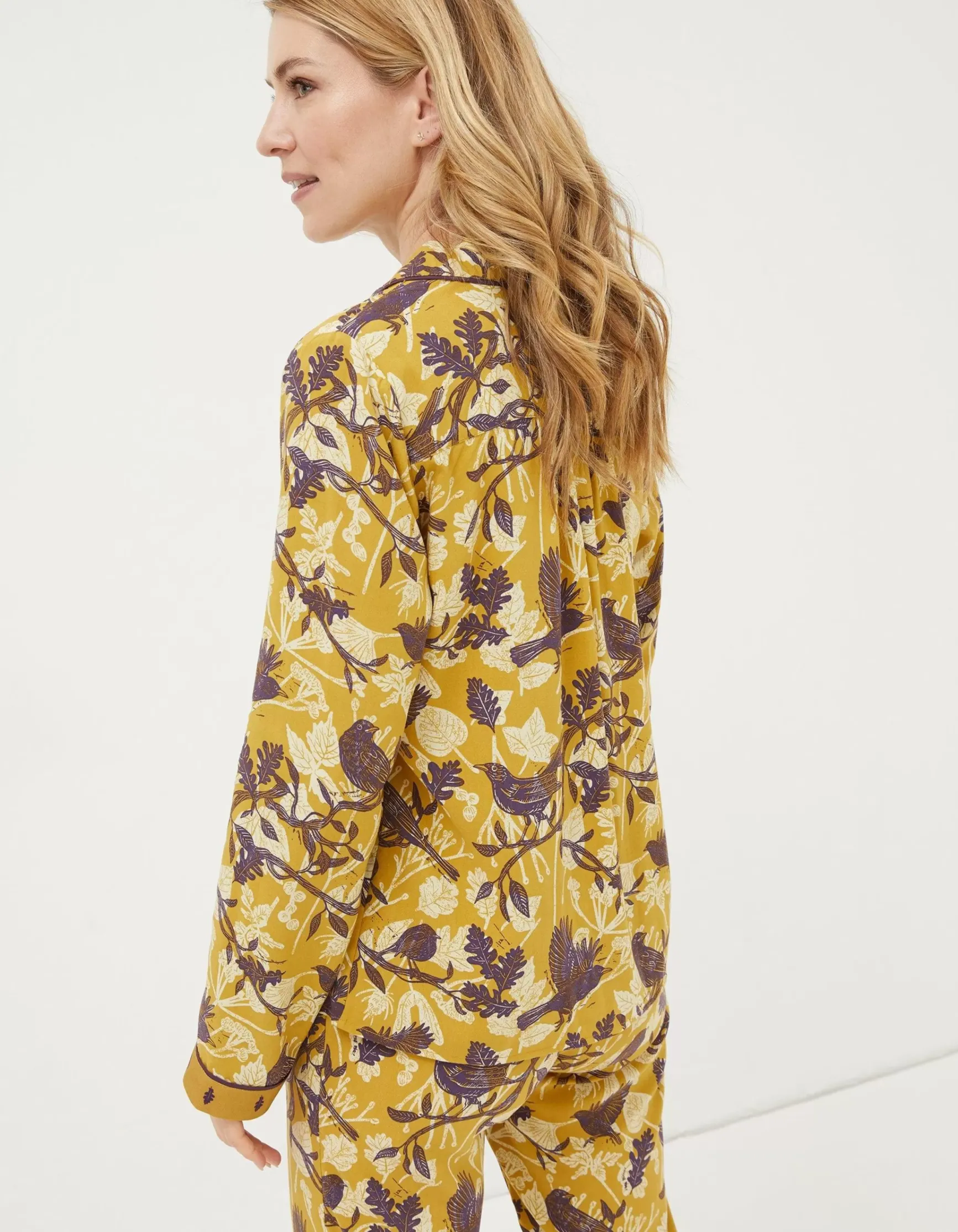 FatFace Lino Birds Pyjama Top|Women Nightwear & Loungewear
