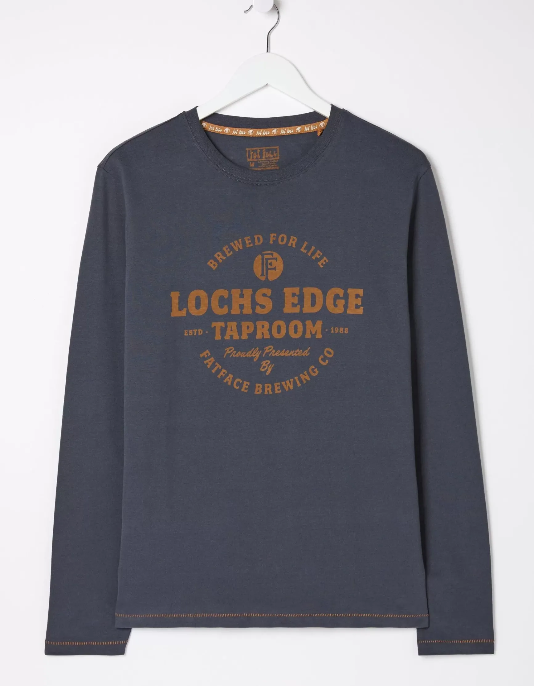 FatFace Lochs Edge Long Sleeve Graphic|Men T-Shirts