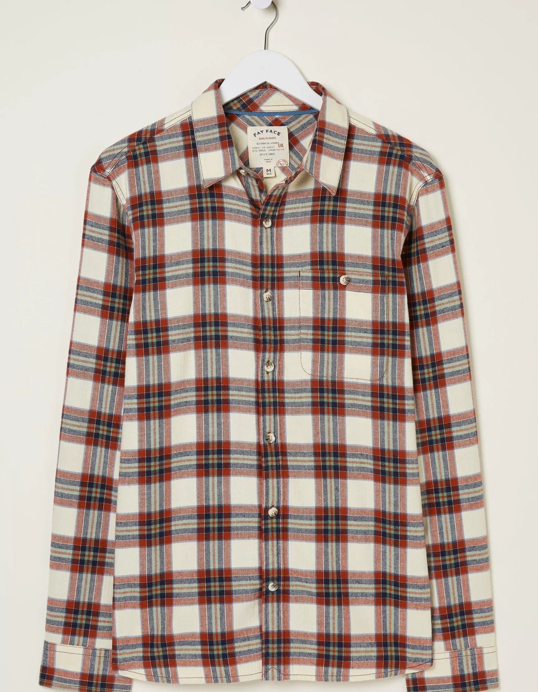 FatFace Long Sleeve Bruton Check Shirt|Men View All