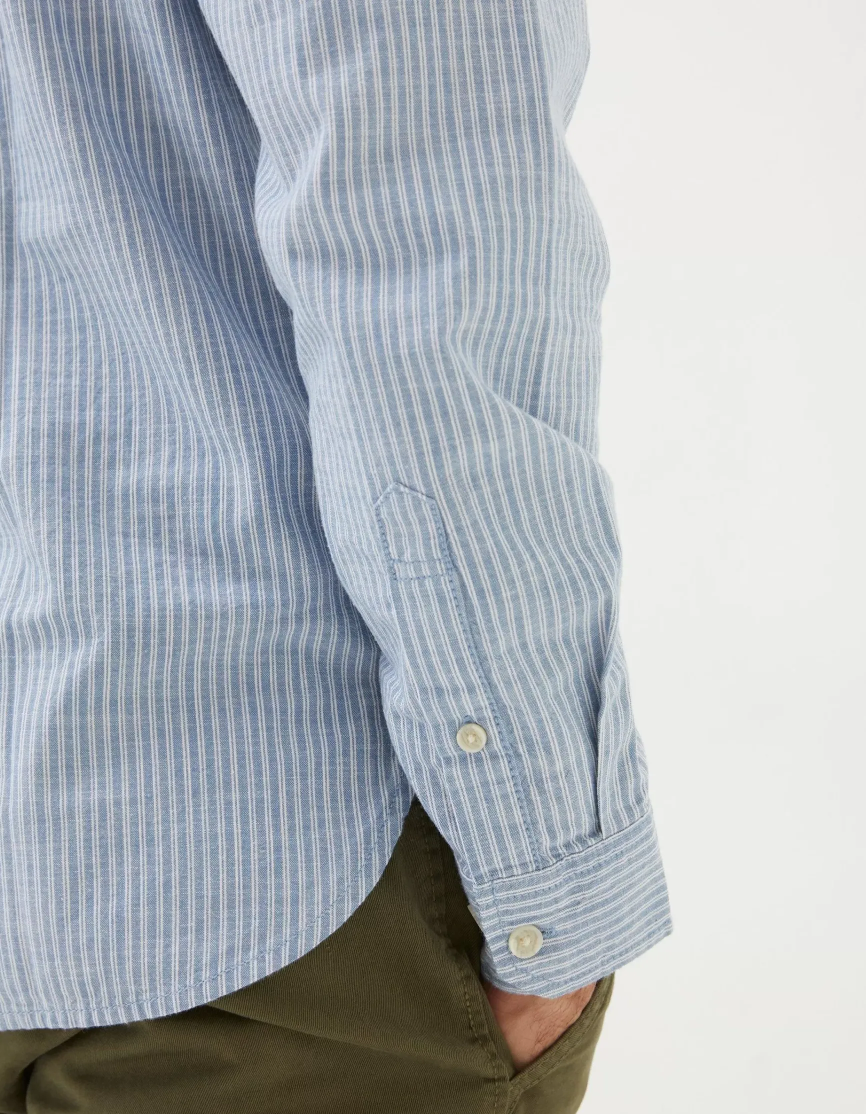 FatFace Long Sleeve Gore Stripe Shirt|Men Shirts
