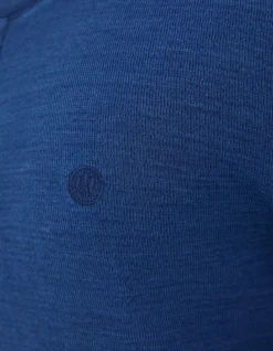 FatFace Long Sleeve Indigo Henley|Men T-Shirts