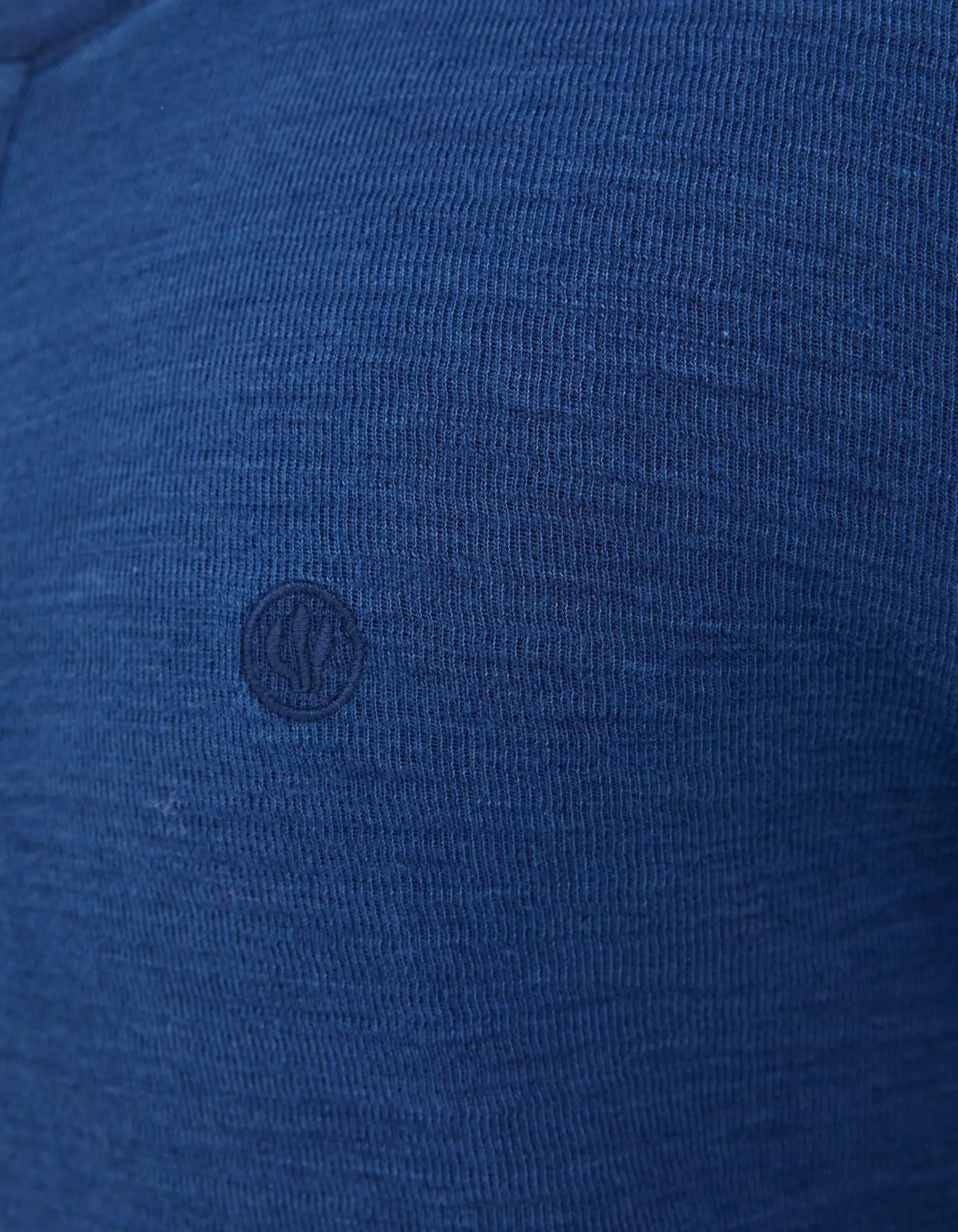FatFace Long Sleeve Indigo Henley|Men T-Shirts
