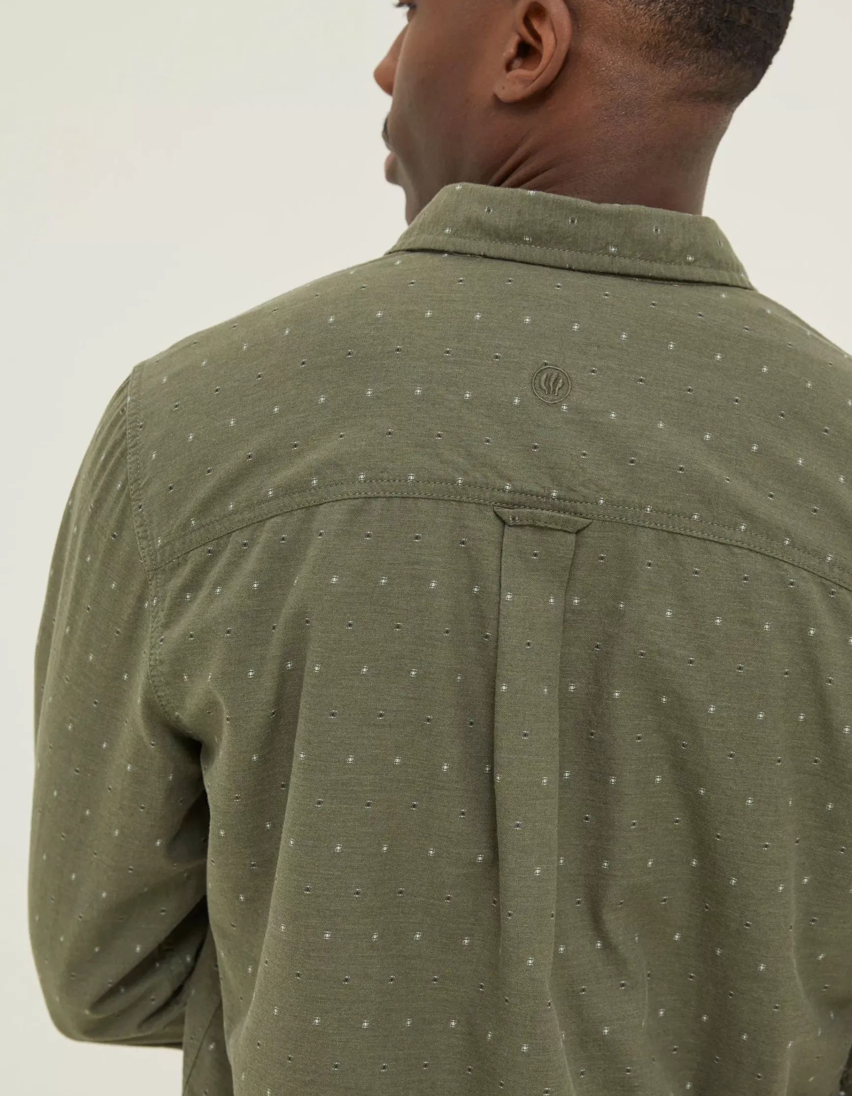 FatFace Long Sleeve Kaber Dobby Shirt|Men Shirts