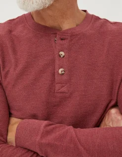 FatFace Long Sleeve Kintbury Henley|Men T-Shirts