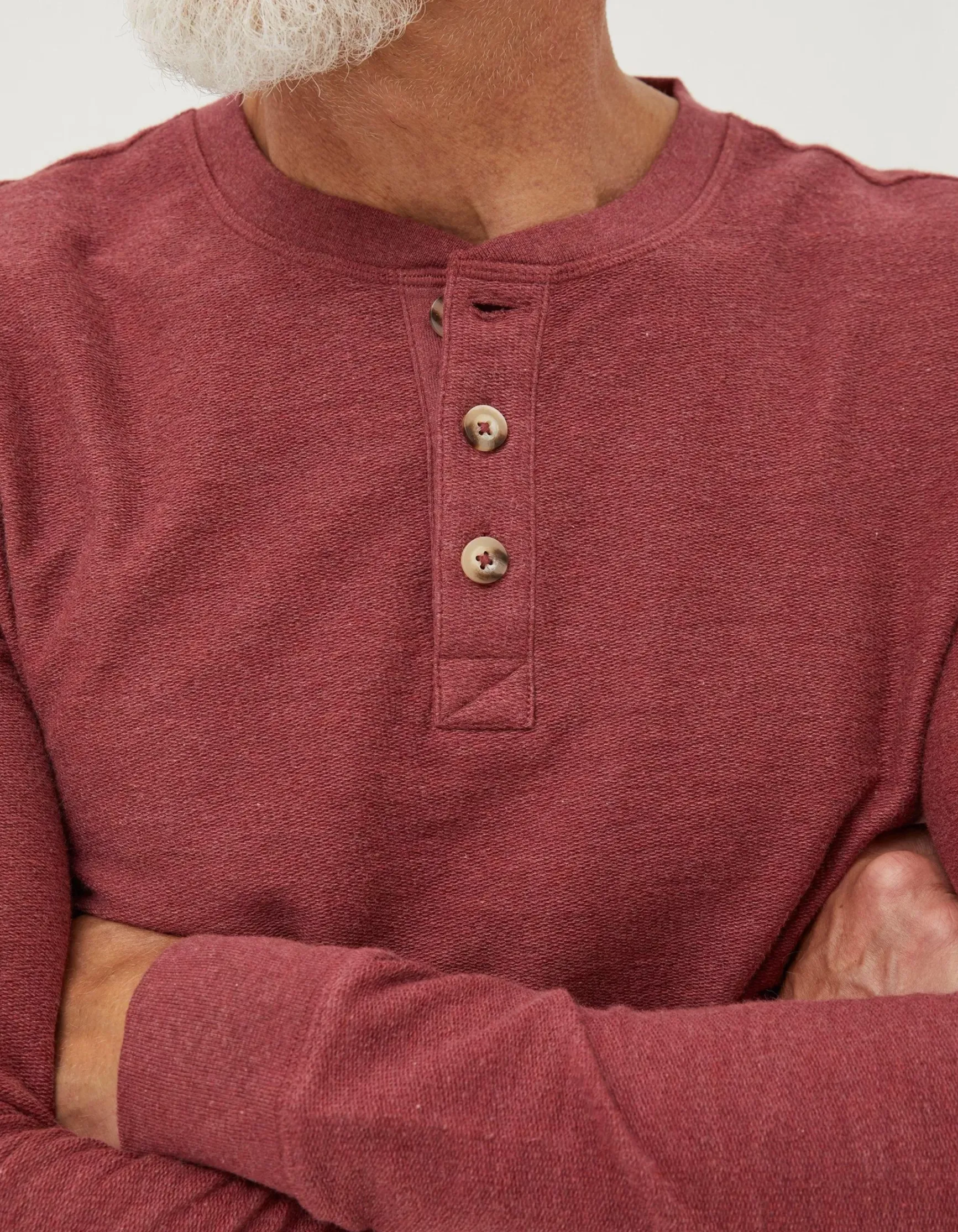 FatFace Long Sleeve Kintbury Henley|Men T-Shirts