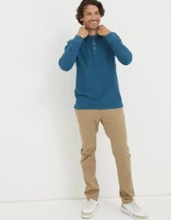 FatFace Long Sleeve Kintbury Henley|Men T-Shirts