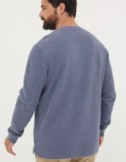 FatFace Long Sleeve Ribbed Henley|Men View All