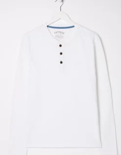 FatFace Long Sleeve Slub Henley T Shirt|Men View All