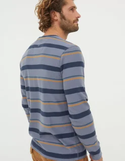 FatFace Long Sleeve Stripe Pocket Crew|Men View All