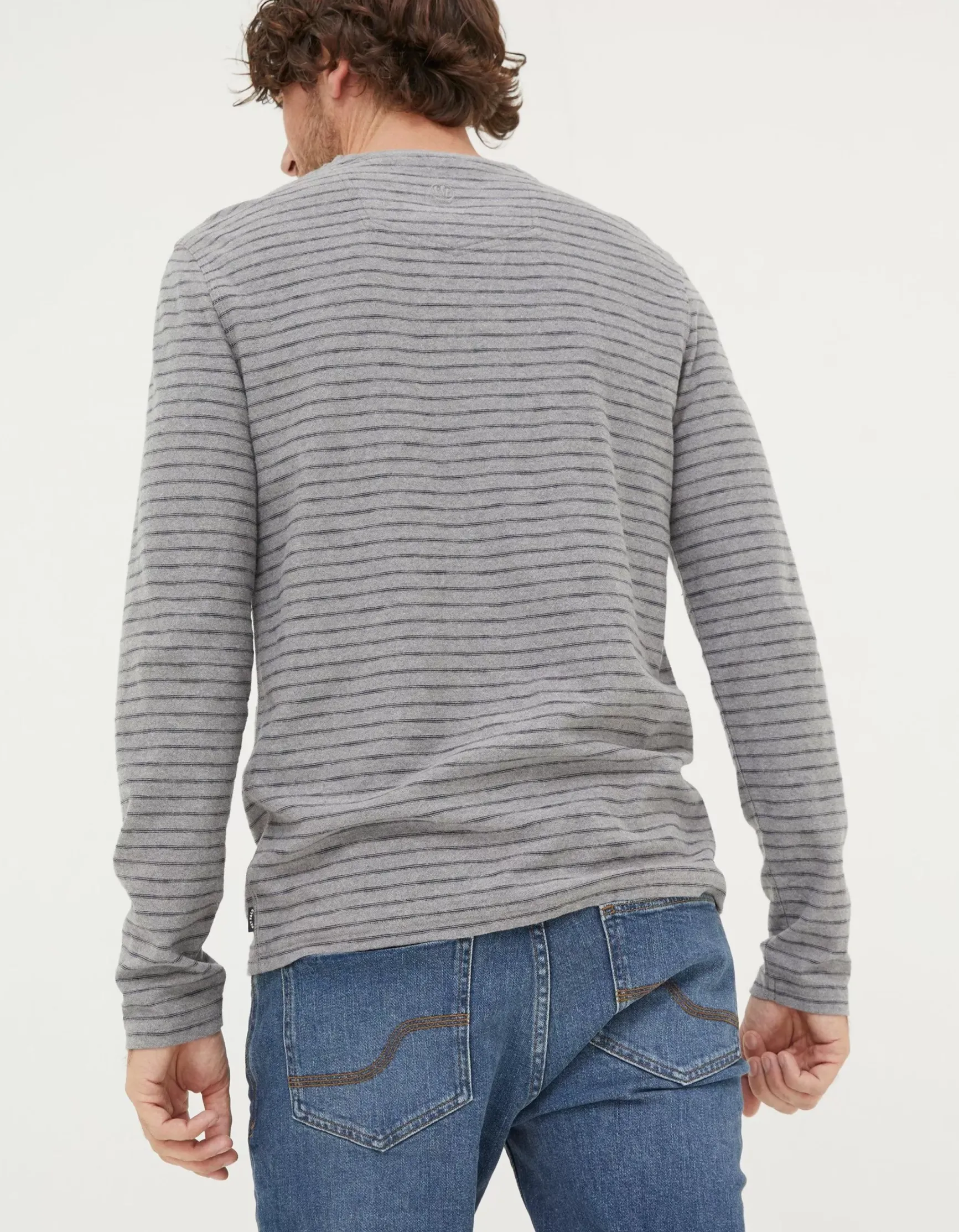 FatFace Long Sleeve Stripe Pocket T-Shirt|Men View All