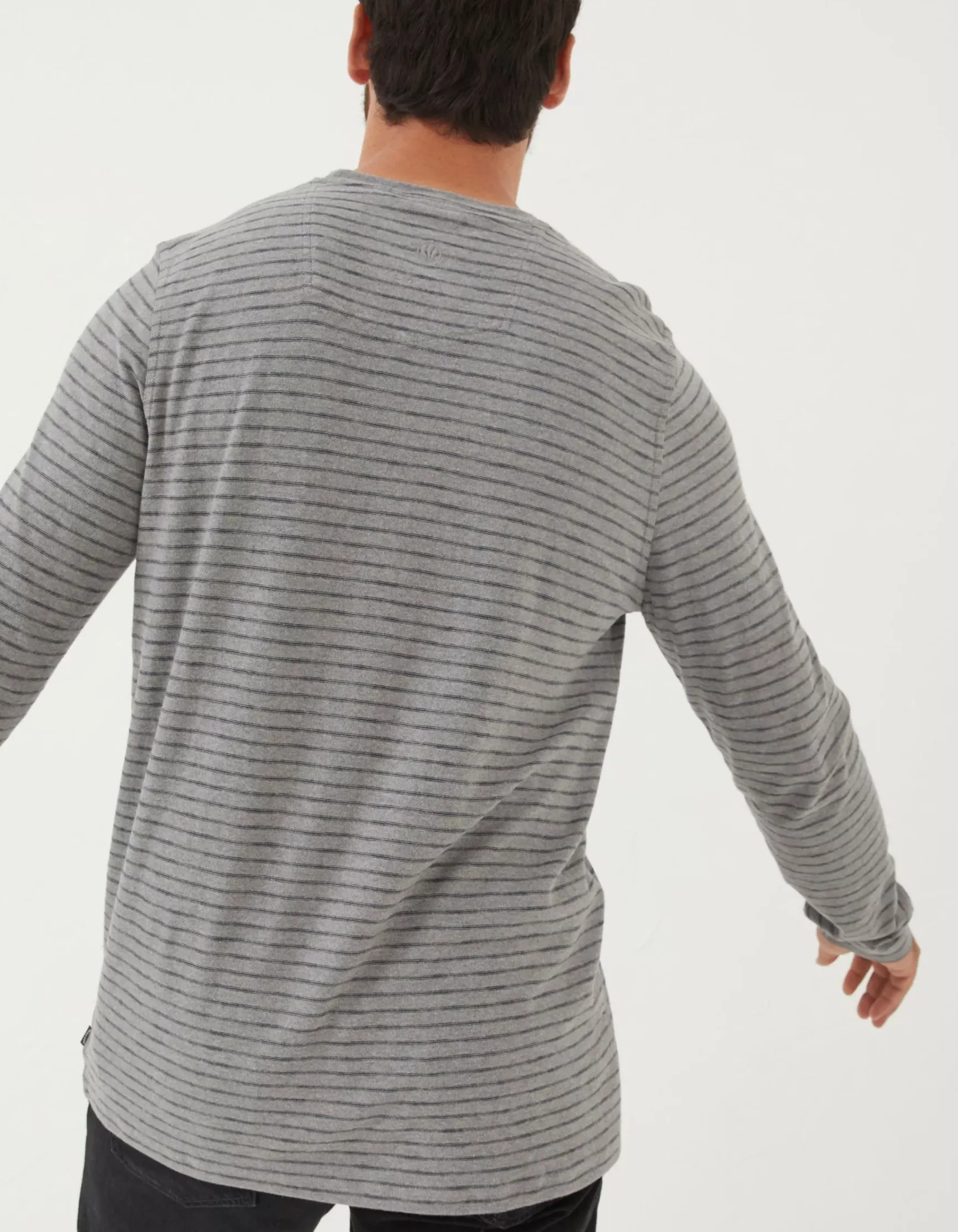 FatFace Long Sleeve Stripe Pocket T-Shirt|Men View All