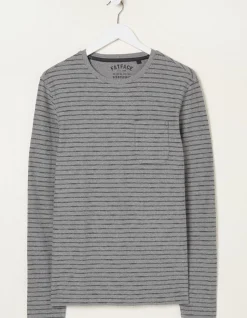 FatFace Long Sleeve Stripe Pocket T-Shirt|Men View All