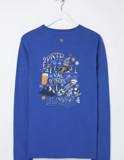 FatFace Long Sleeve Val D'Isere T-Shirt|Men T-Shirts