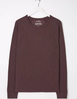 FatFace Long Sleeve Waffle Crew|Men T-Shirts