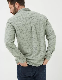 FatFace Long Sleeve Woodland Print Shirt|Men Shirts