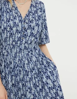 FatFace Lottie Geo Jersey Dress|Women Dresses
