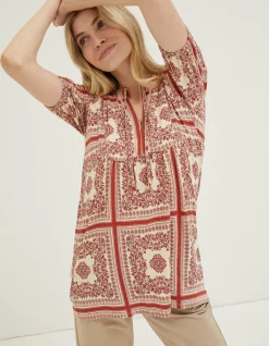 FatFace Lou Bandana Tunic Top|Women Tops & T-Shirts