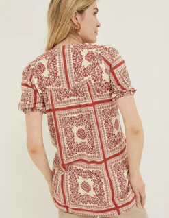 FatFace Lou Bandana Tunic Top|Women Tops & T-Shirts