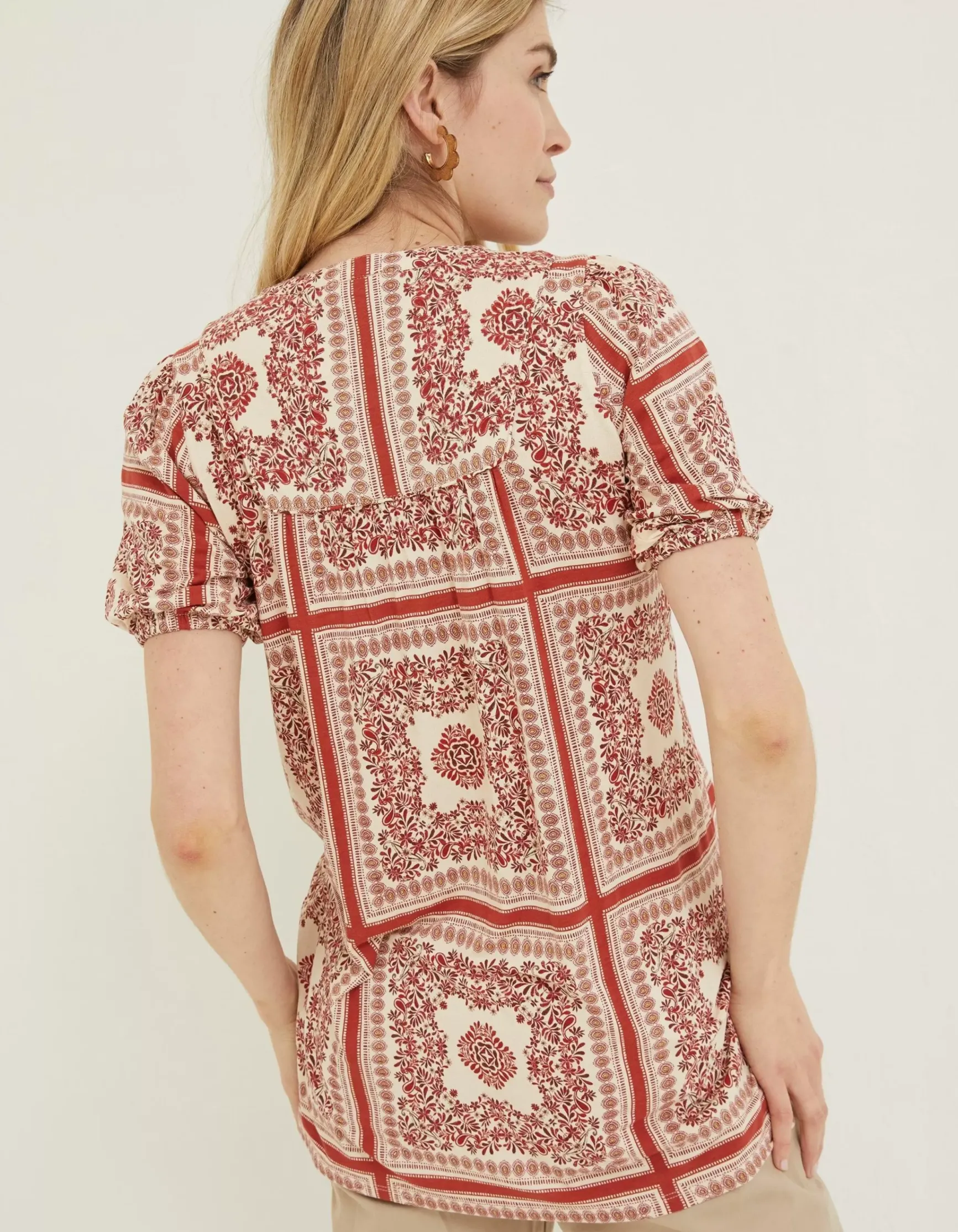FatFace Lou Bandana Tunic Top|Women Tops & T-Shirts