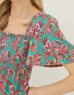 FatFace Lucia Festival Floral Top|Women Tops & T-Shirts