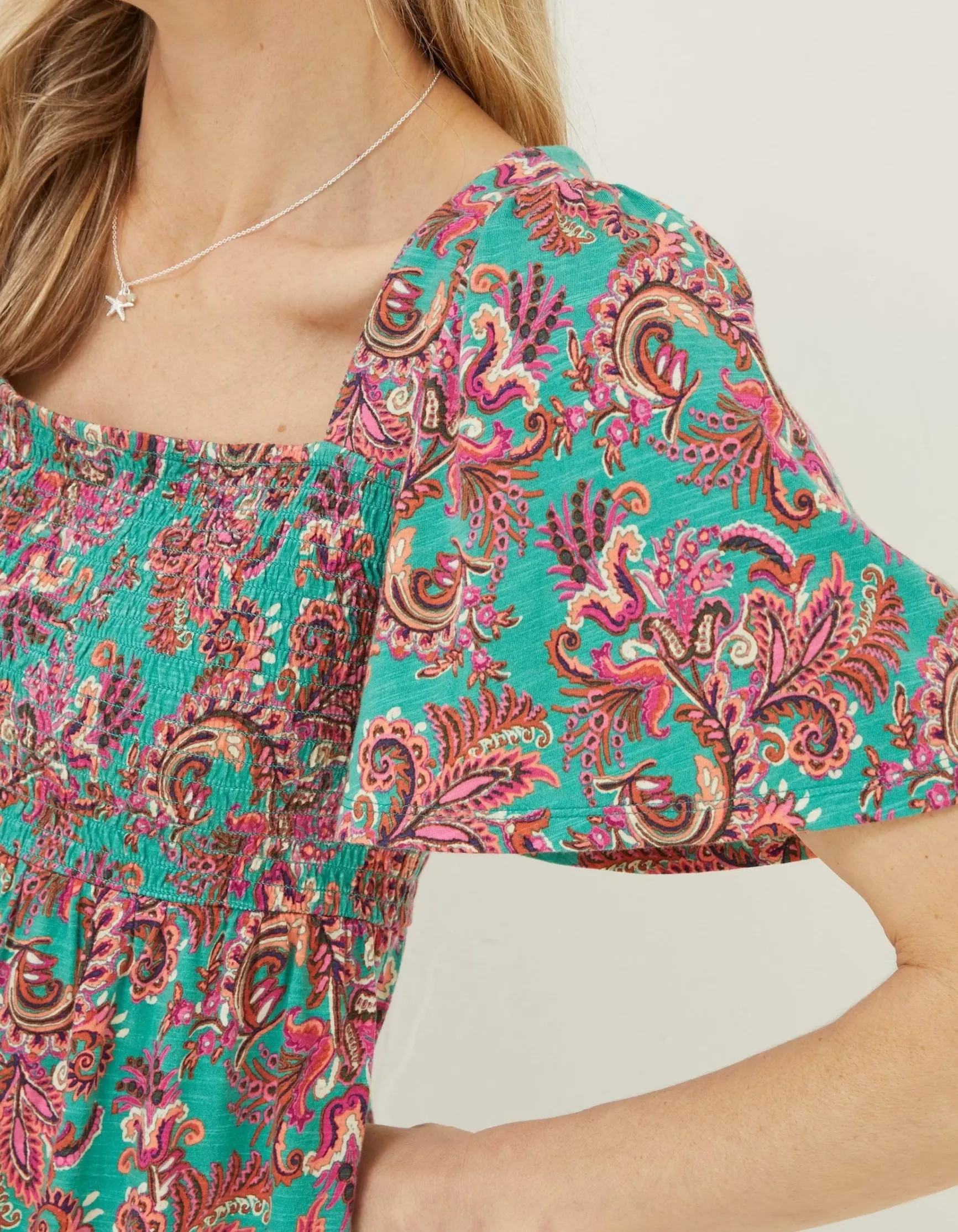 FatFace Lucia Festival Floral Top|Women Tops & T-Shirts