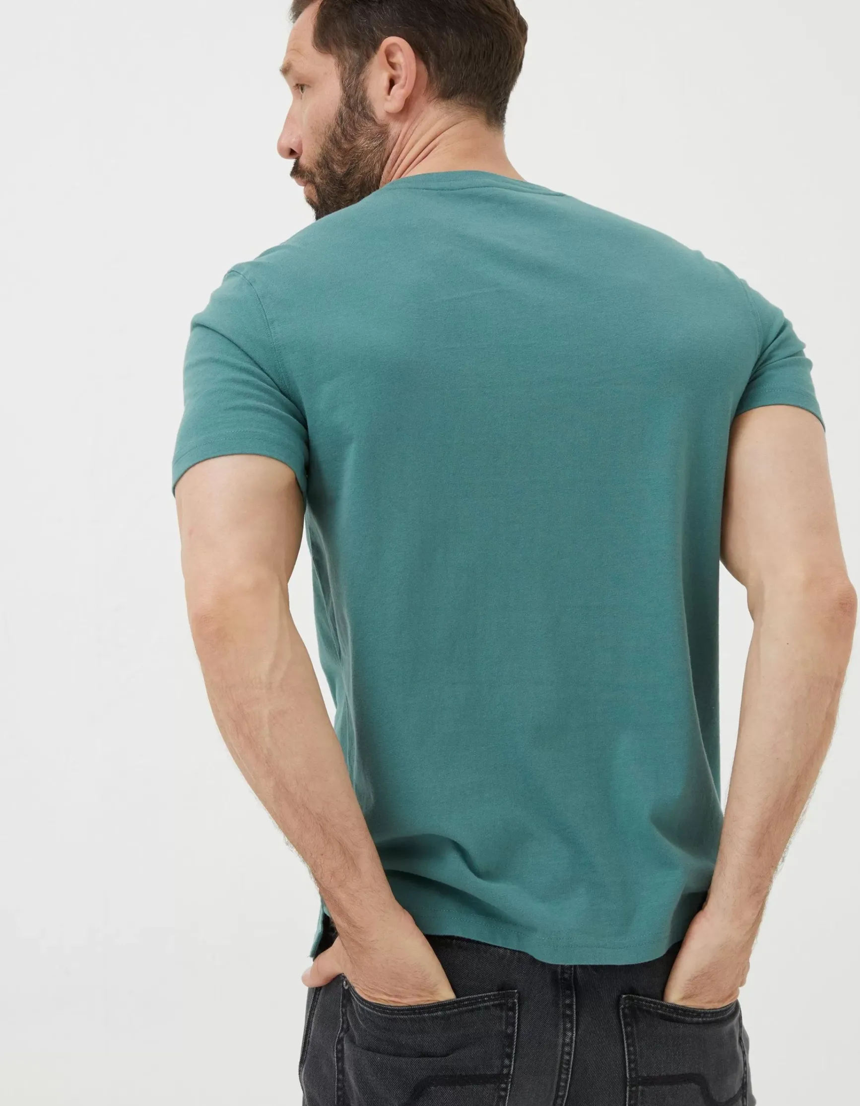 FatFace Lulworth Organic Cotton Crew T-Shirt|Men T-Shirts