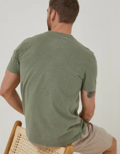 FatFace Lulworth Organic Cotton Crew T-Shirt|Men T-Shirts