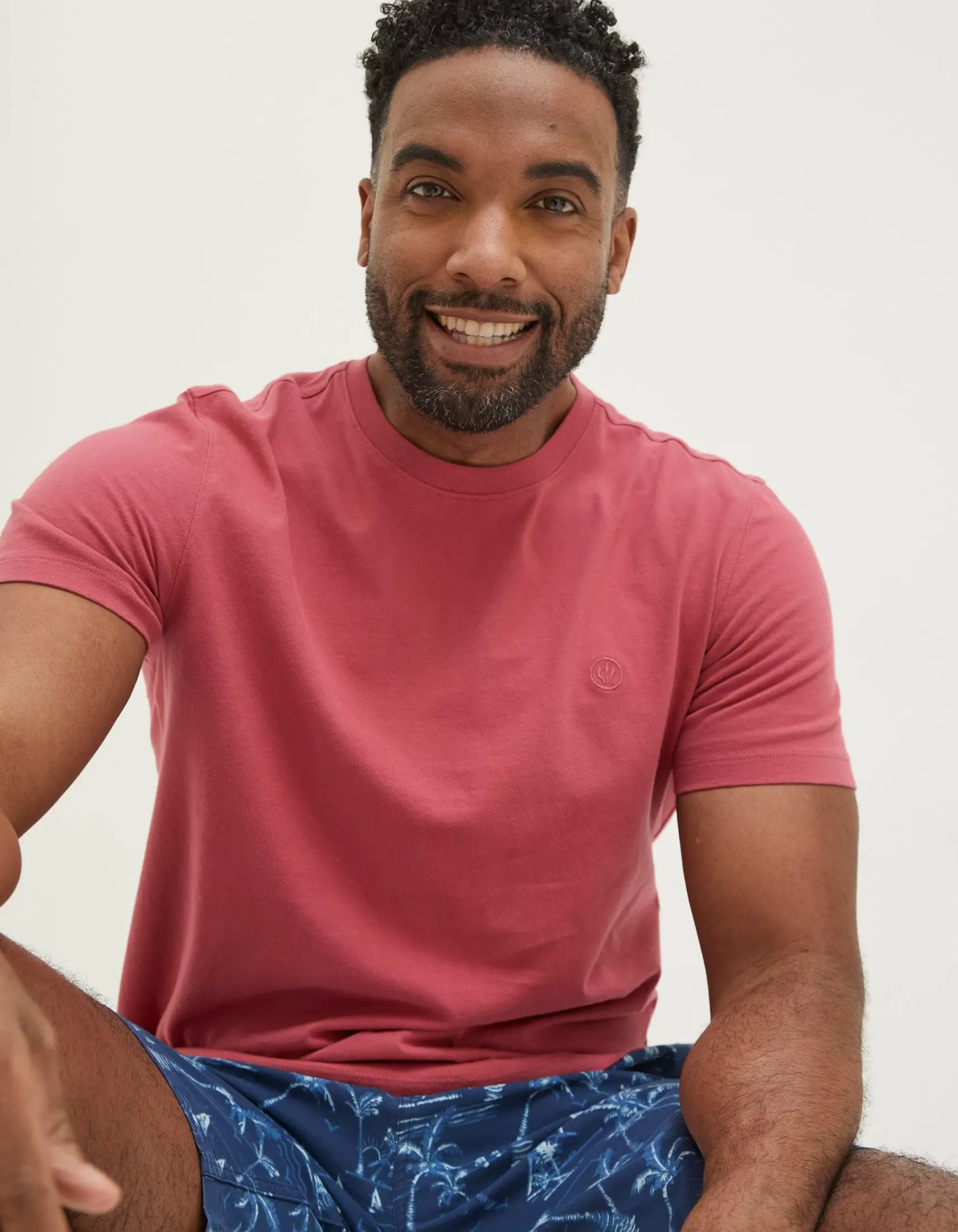 FatFace Lulworth Organic Cotton Crew T-Shirt|Men T-Shirts