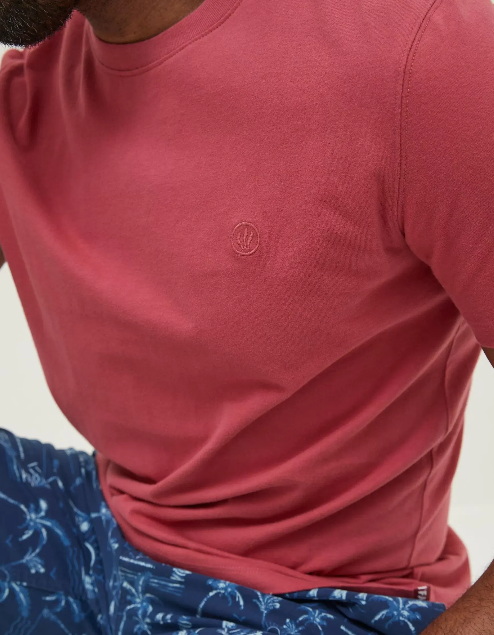 FatFace Lulworth Organic Cotton Crew T-Shirt|Men T-Shirts
