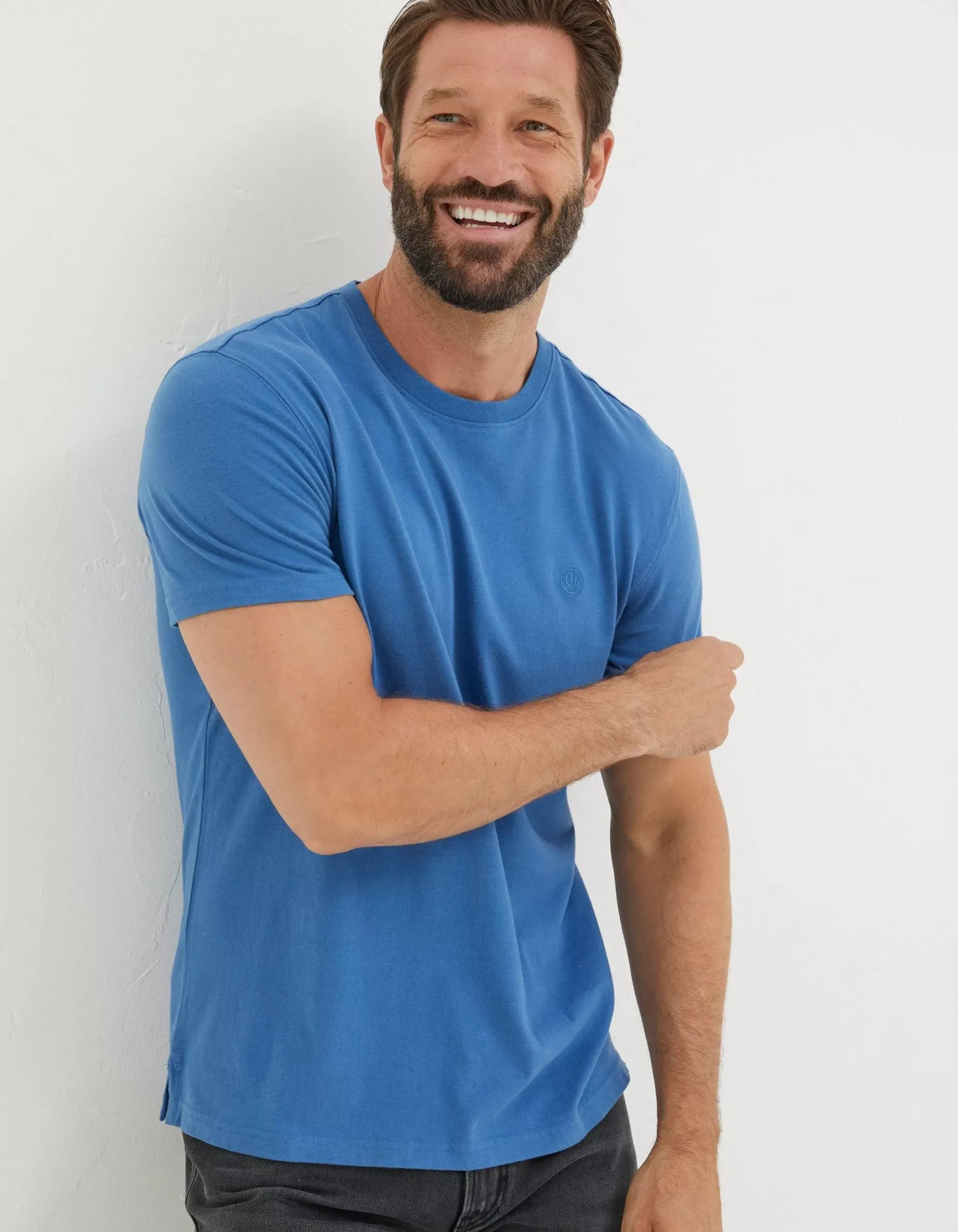 FatFace Lulworth Organic Cotton Crew T-Shirt|Men T-Shirts