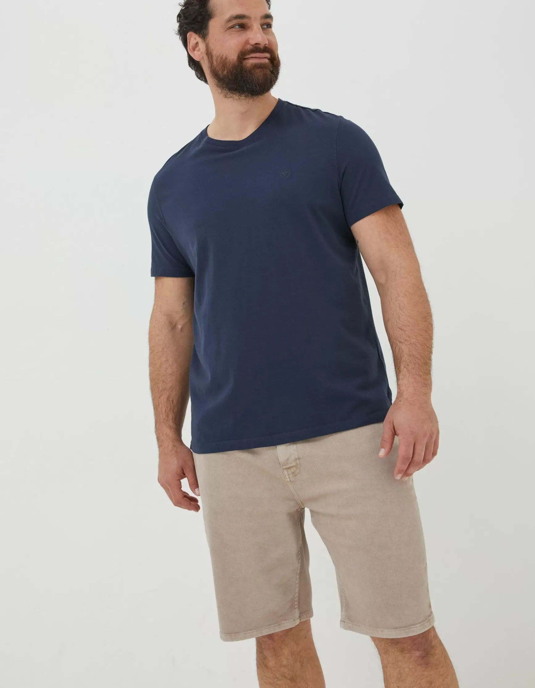 FatFace Lulworth Organic Cotton Crew T-Shirt|Men T-Shirts