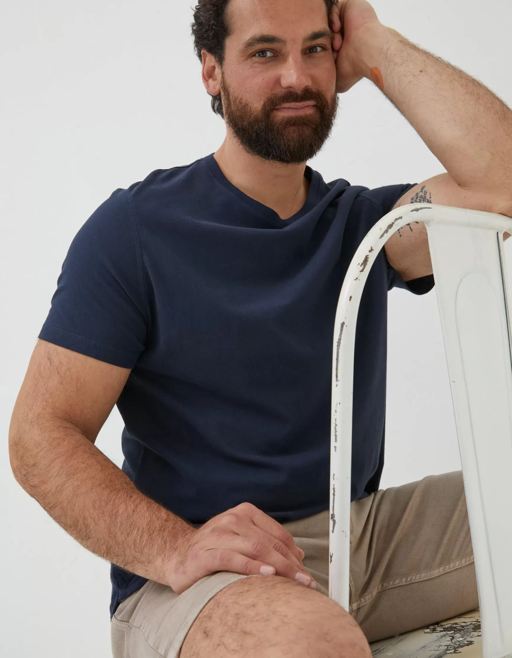 FatFace Lulworth Organic Cotton Crew T-Shirt|Men T-Shirts