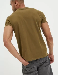 FatFace Lulworth Organic Cotton Crew T-Shirt|Men T-Shirts