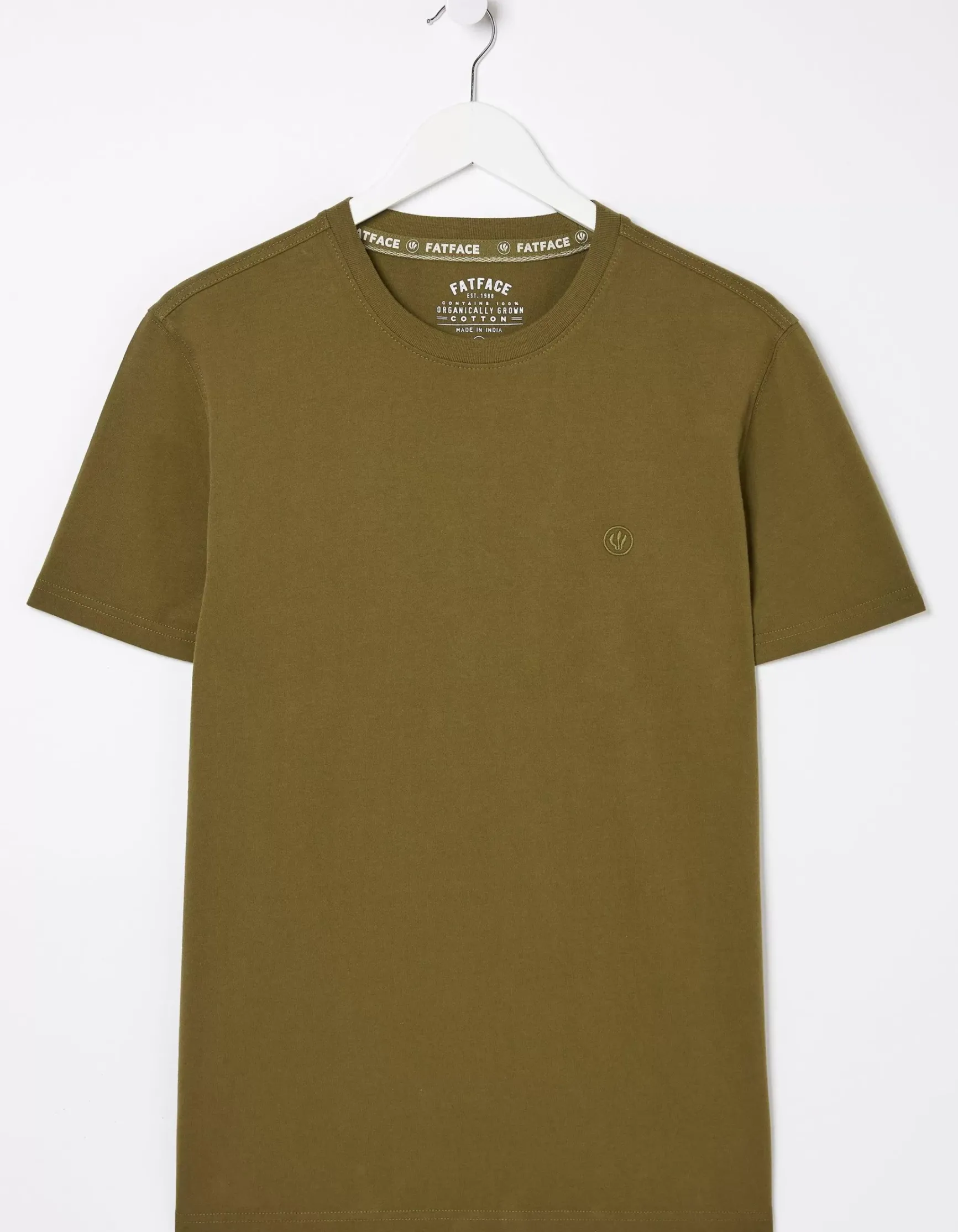 FatFace Lulworth Organic Cotton Crew T-Shirt|Men T-Shirts
