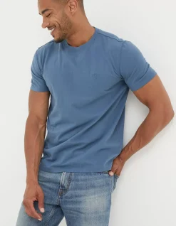 FatFace Lulworth Organic Cotton Crew T-Shirt|Men T-Shirts