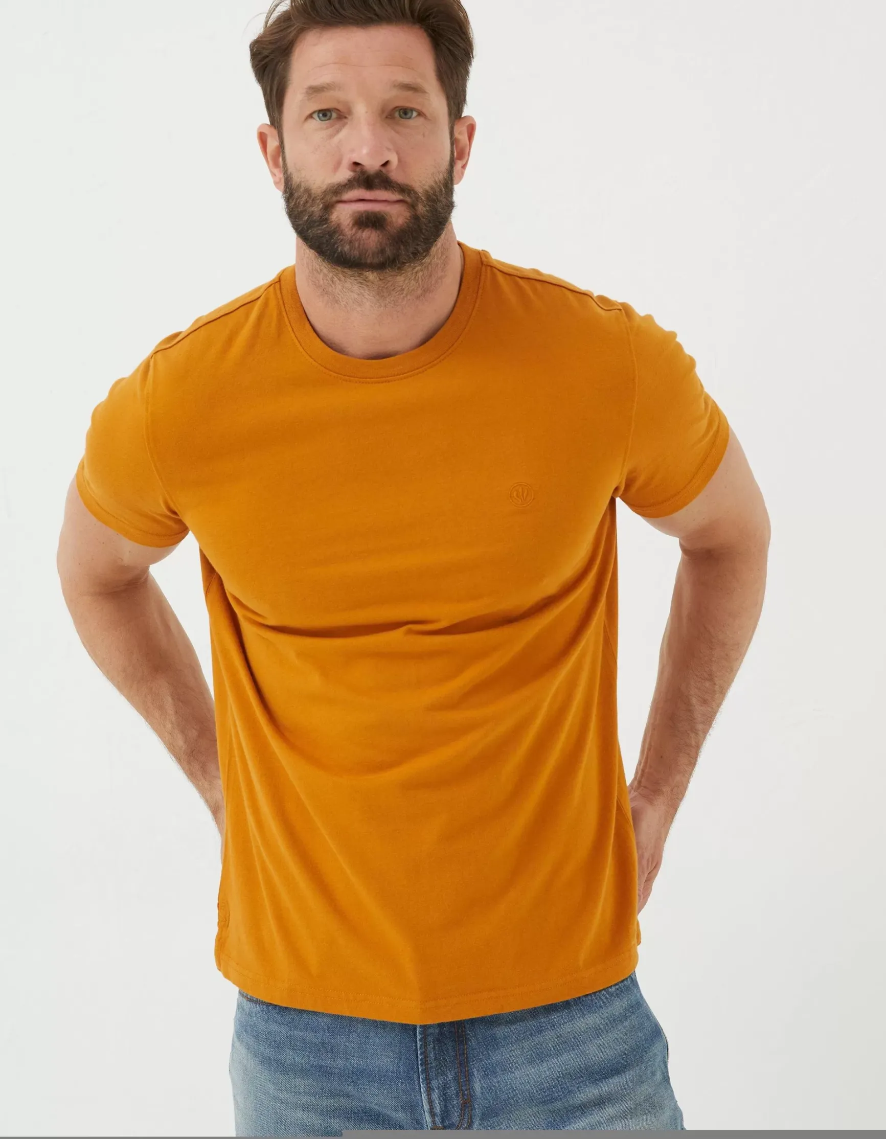 FatFace Lulworth Organic Cotton Crew T-Shirt|Men T-Shirts