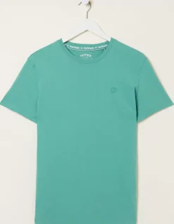 FatFace Lulworth Organic Cotton Crew T-Shirt|Men T-Shirts