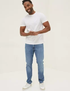 FatFace Lulworth Organic Cotton Crew T-Shirt|Men T-Shirts