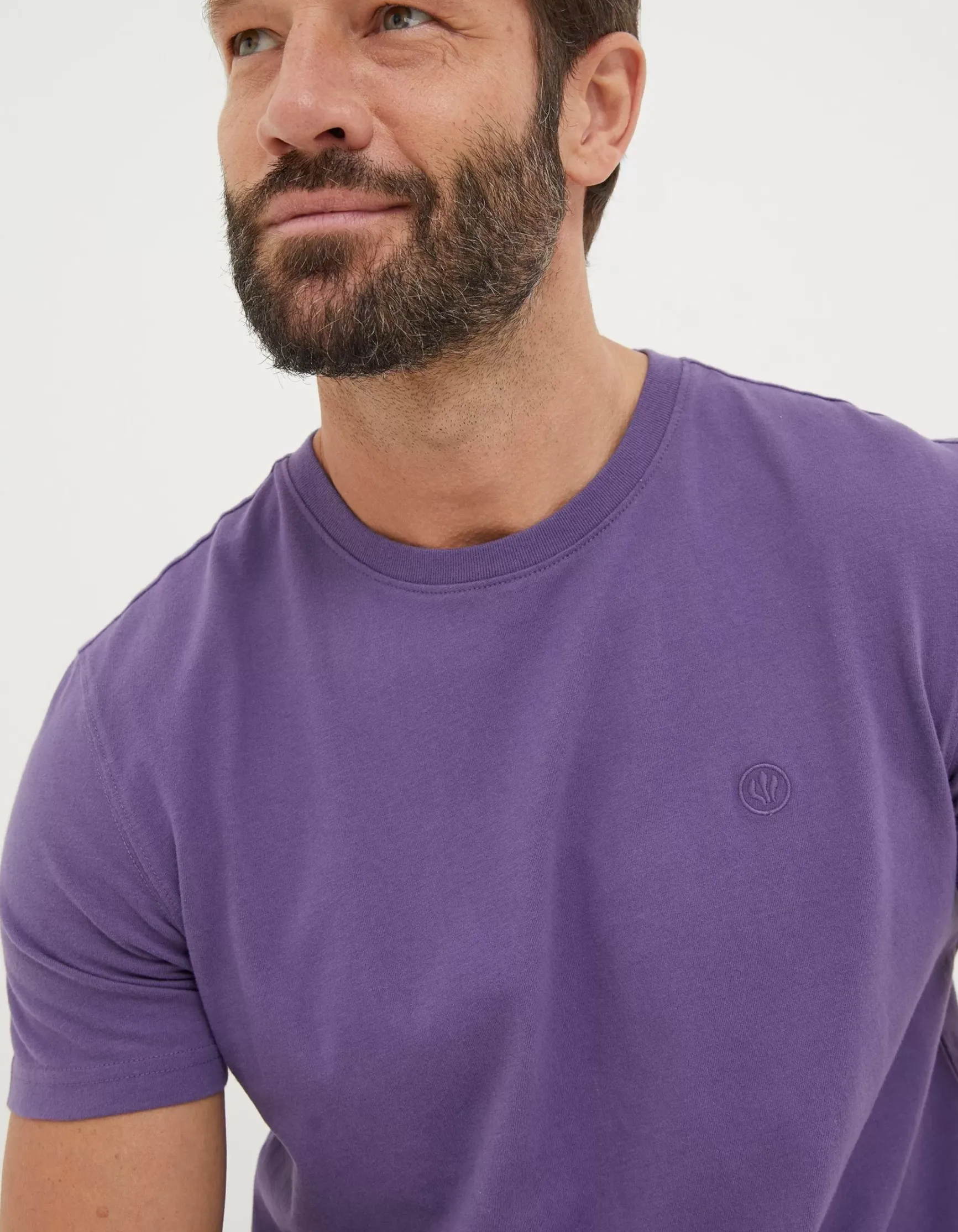 FatFace Lulworth Organic Cotton Crew T-Shirt|Men View All