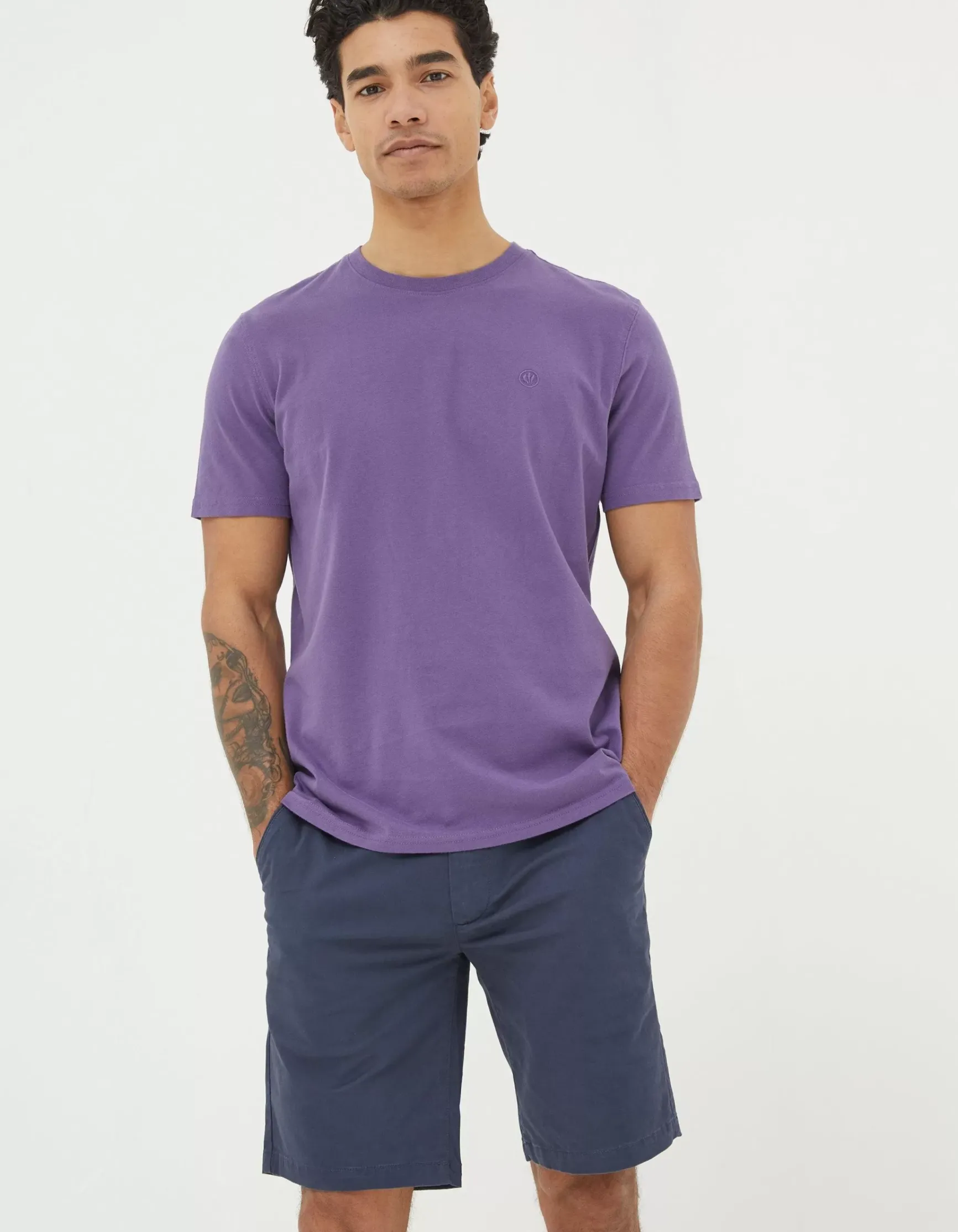 FatFace Lulworth Organic Crew T-Shirt|Men View All