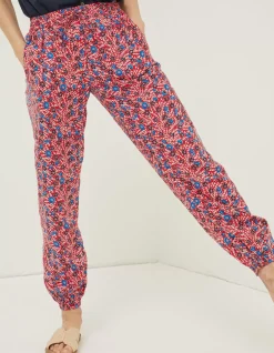 FatFace Lyme Woodblock Cuffed Trousers|Women Trousers & Leggings