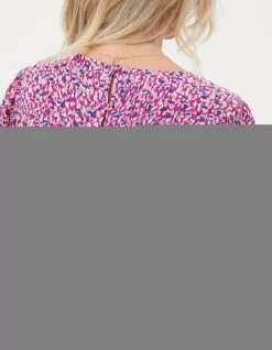 FatFace Lyndy Textured Animal Blouse|Women Shirts & Blouses