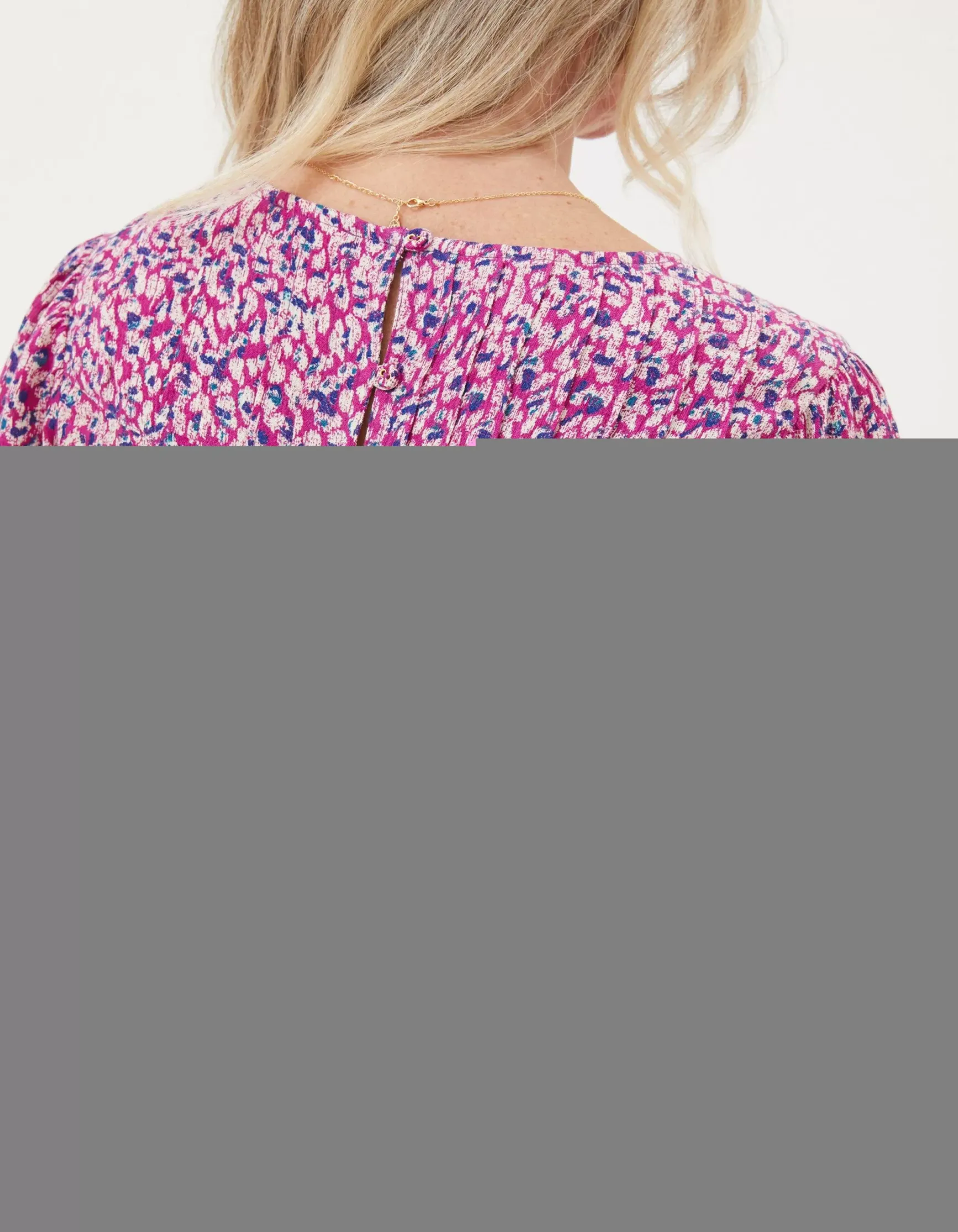 FatFace Lyndy Textured Animal Blouse|Women Shirts & Blouses