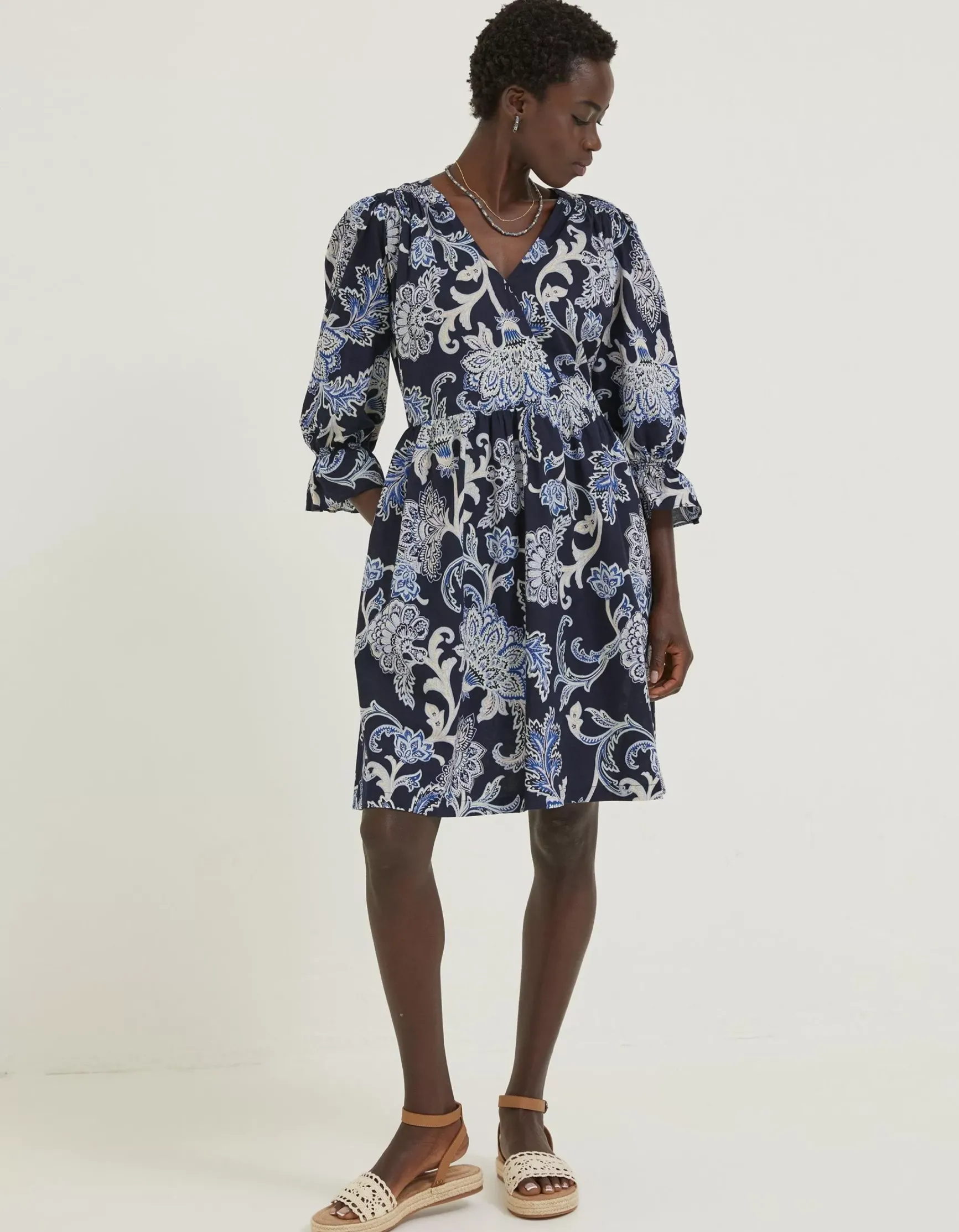 FatFace Maddox Palace Floral Print Wrap Dress|Women Dresses