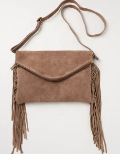 FatFace Maelie Tassel Suede Crossbody Bag|Women View All