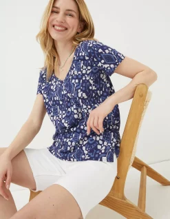 FatFace Maggie Geo Batik T-Shirt|Women Tops & T-Shirts